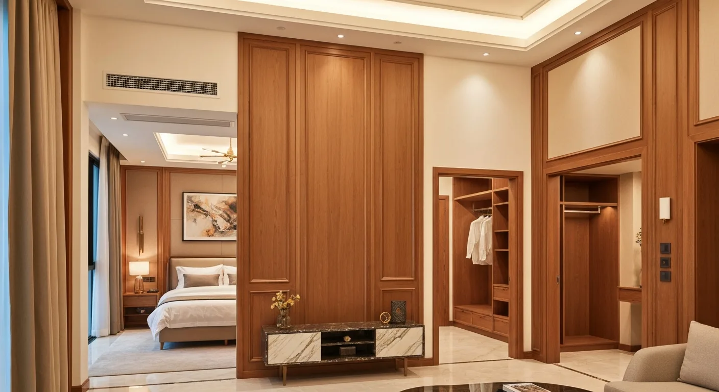 3D mockup of carpentry in a Singapore condo
