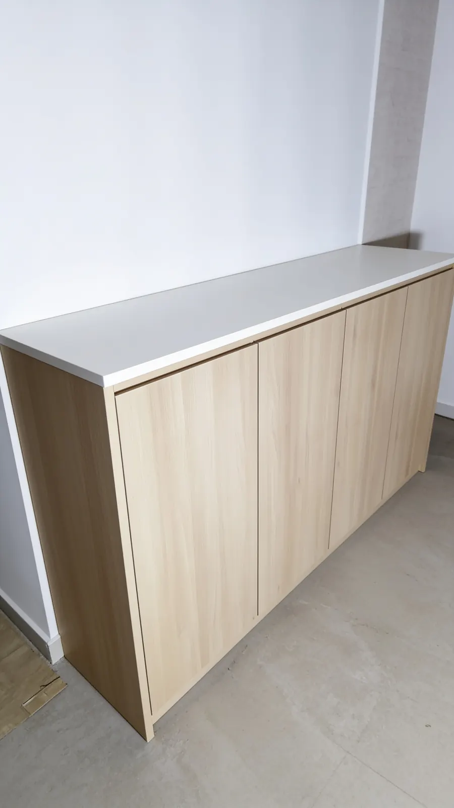 Hallway storage cabinet in a 3-room HDB flat in Punggol